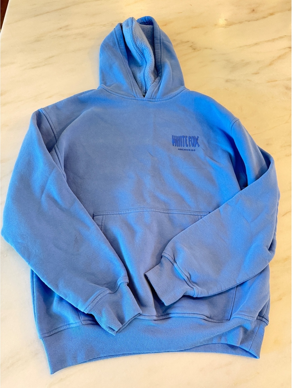 White Fox archive 6.0 hoodie xxs XS blueberry blue